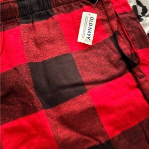 Old Navy Red Plaid Women's Loungewear Pants NWT